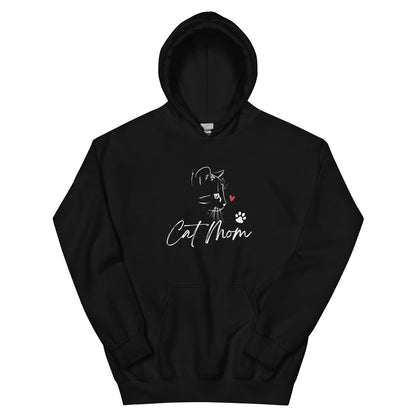 Cat Mom Hoodie, Cat Lover Gift, Kitten Mama Hoodie